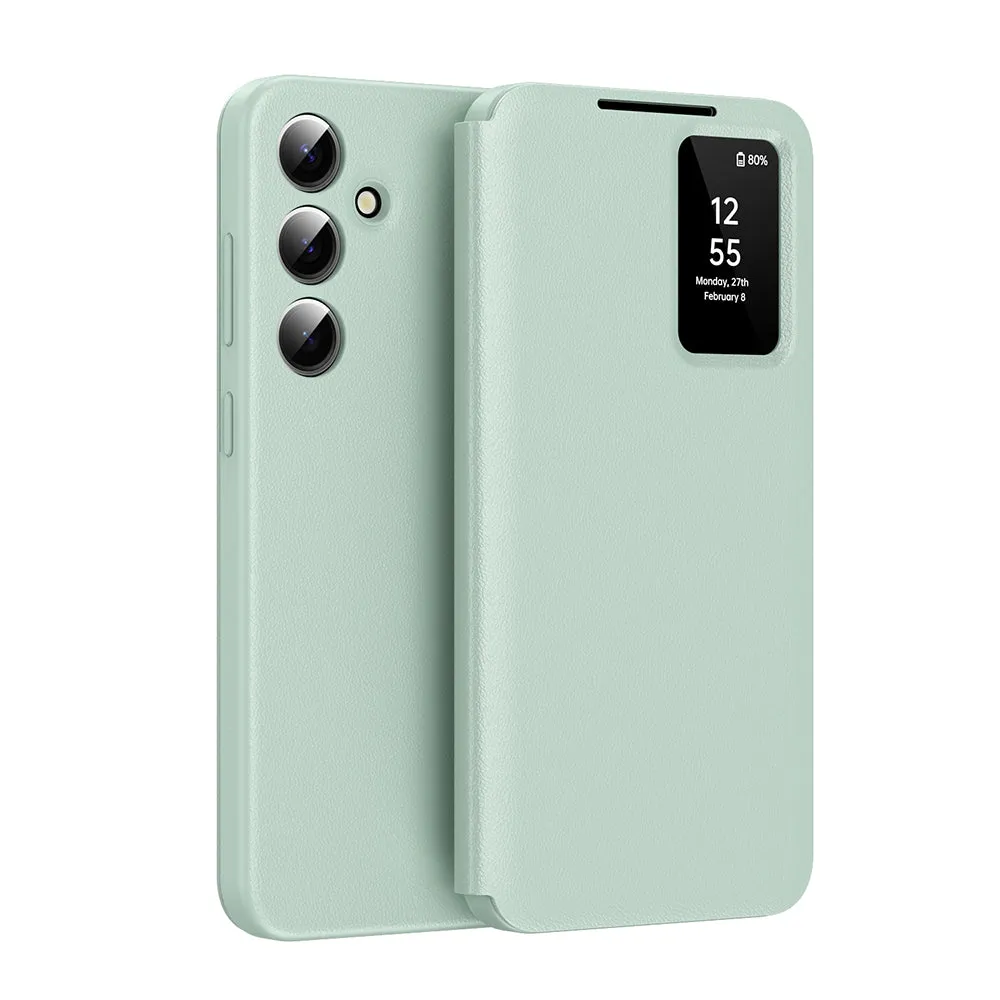 Custodia per Samsung Galaxy A16 5G A166 / A16 4G A165, Techsuit, SmartView, Verde - immagine 1