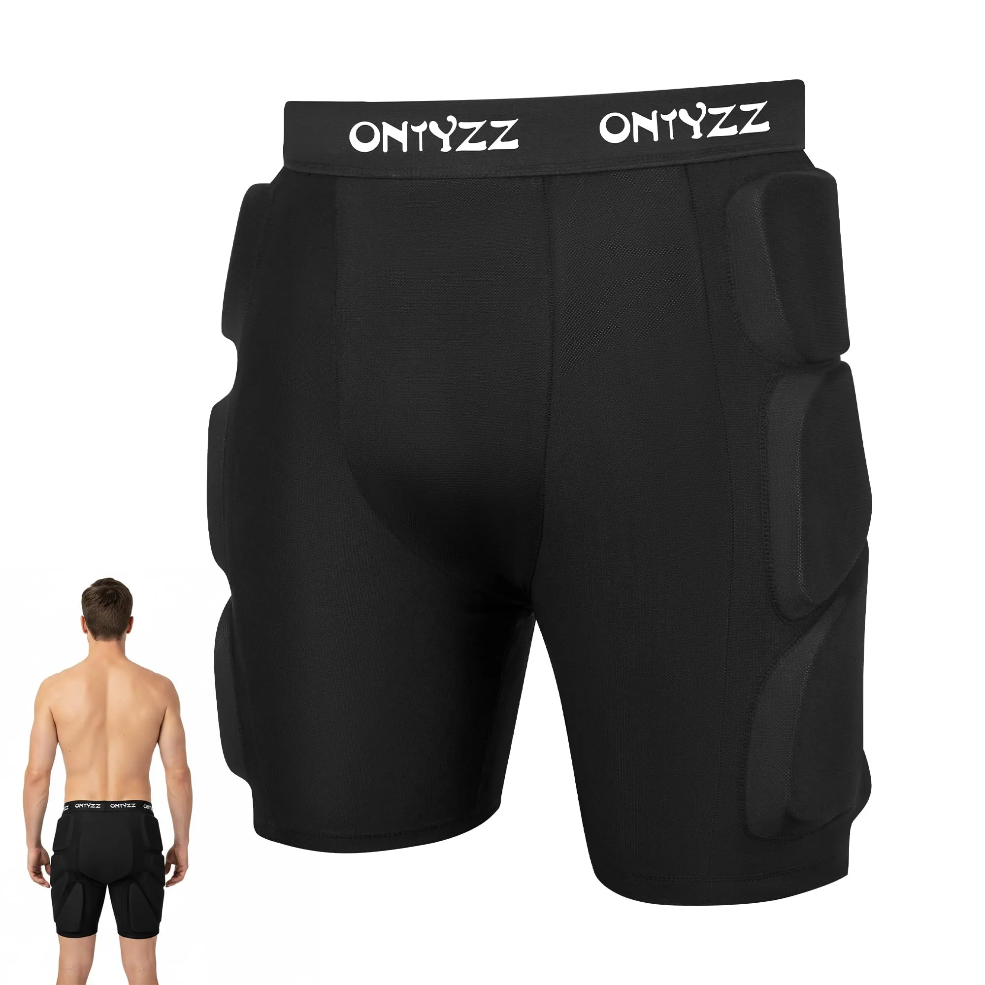 Pantaloni Protettivi 3D per Anca Sedere Coccige Pantaloncini Protettivi Imbottiti per Skateboard Sci Protezioni da Snowboard - immagine 1