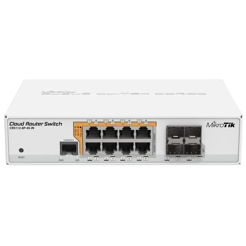 Mikrotik Crs1128p4sin, Gigabit Ethernet 10/100/1000, Alimentazione su Ethernet Poe - immagine 1