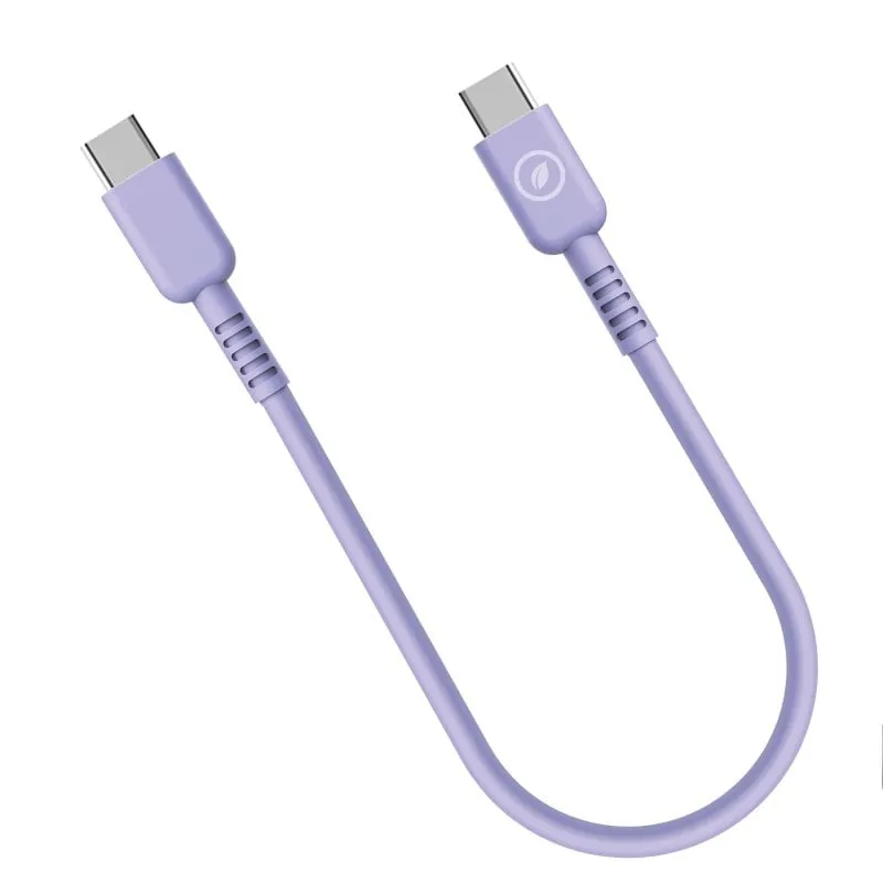 Muvit Per Cambio Cavo USB-C a USB-C 3A/60W 0,2m Lavanda - immagine 1