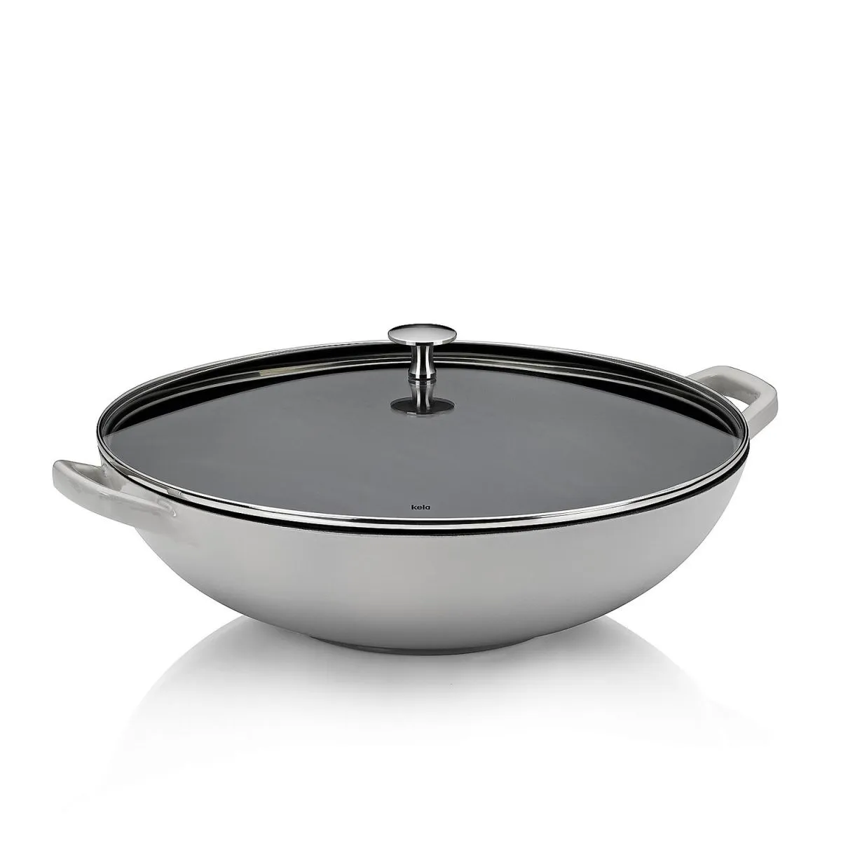 kela Wok Calido in ghisa; 36 cm (Ø); grigio - immagine 1