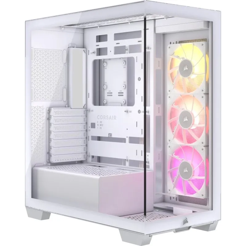 Corsair iCUE LINK 3500X RGB Mid-Tower Vetro Temperato USB-C Bianco - immagine 1