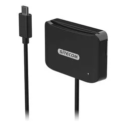 Lettore smart card USB C ID Card Reader Black MD 1002 - immagine 1