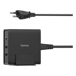 Caricabatterie USB Type-A, USB Type-C CHARGER STATION 65W Power Delivery Black 00200017 - immagine 1