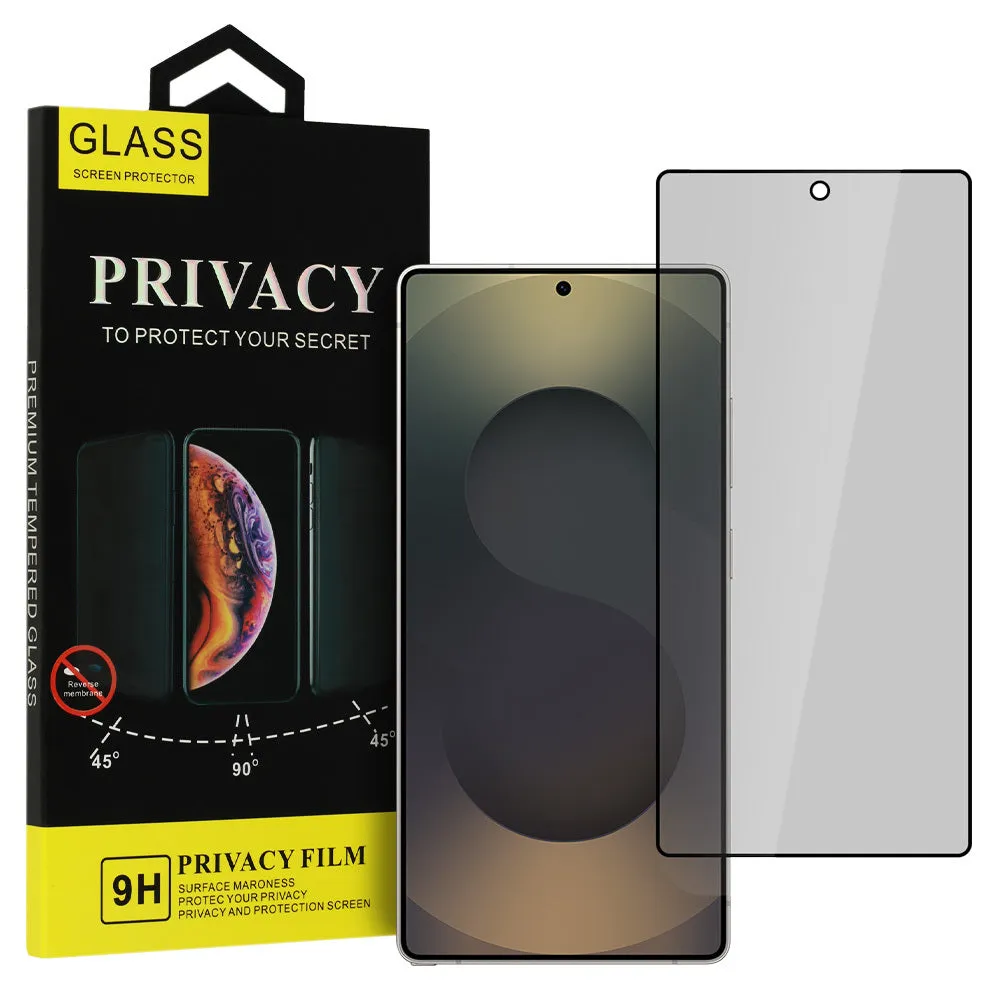 Pellicola protettiva per schermo Privacy OEM Shield Screen per Samsung Galaxy S25 Ultra S938, Vetro temperato, Full Glue - immagine 1