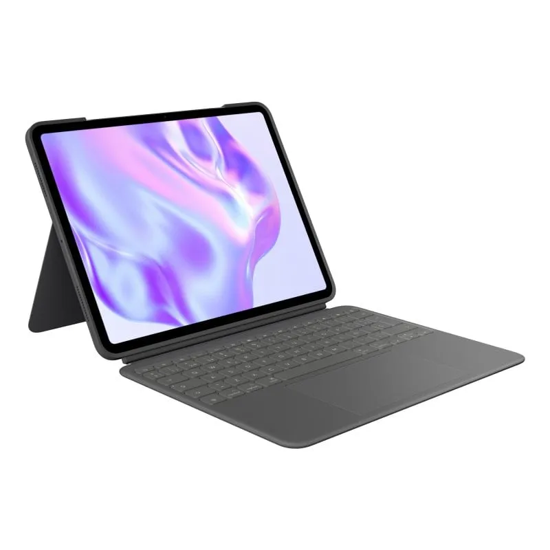 Custodia con tastiera Logitech Combo Touch con QWERTY spagnola Graphite per iPad Pro 13" (M4) - immagine 1