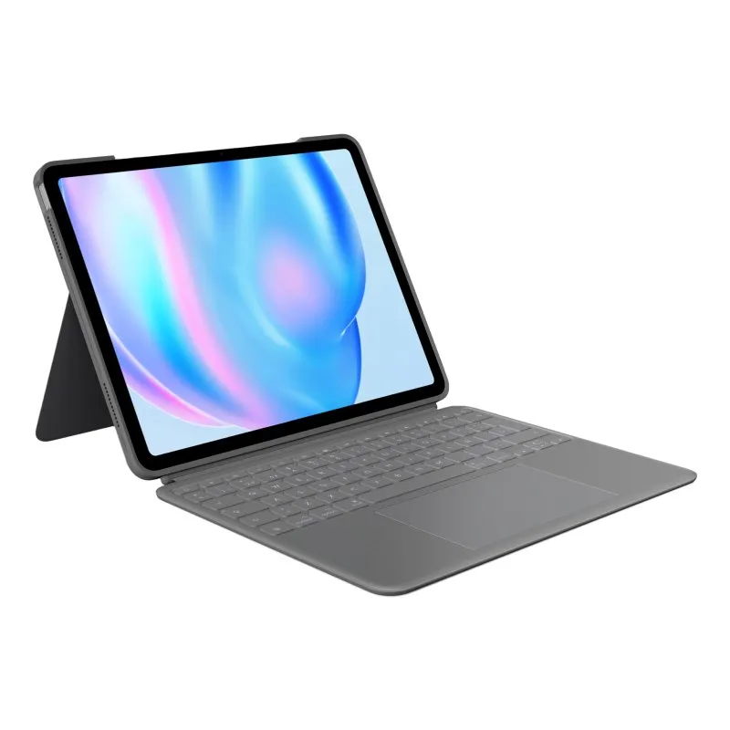 Custodia con tastiera Logitech Combo Touch con QWERTY spagnola Gray per iPad Air 13" (M2, M3, M4) - immagine 1