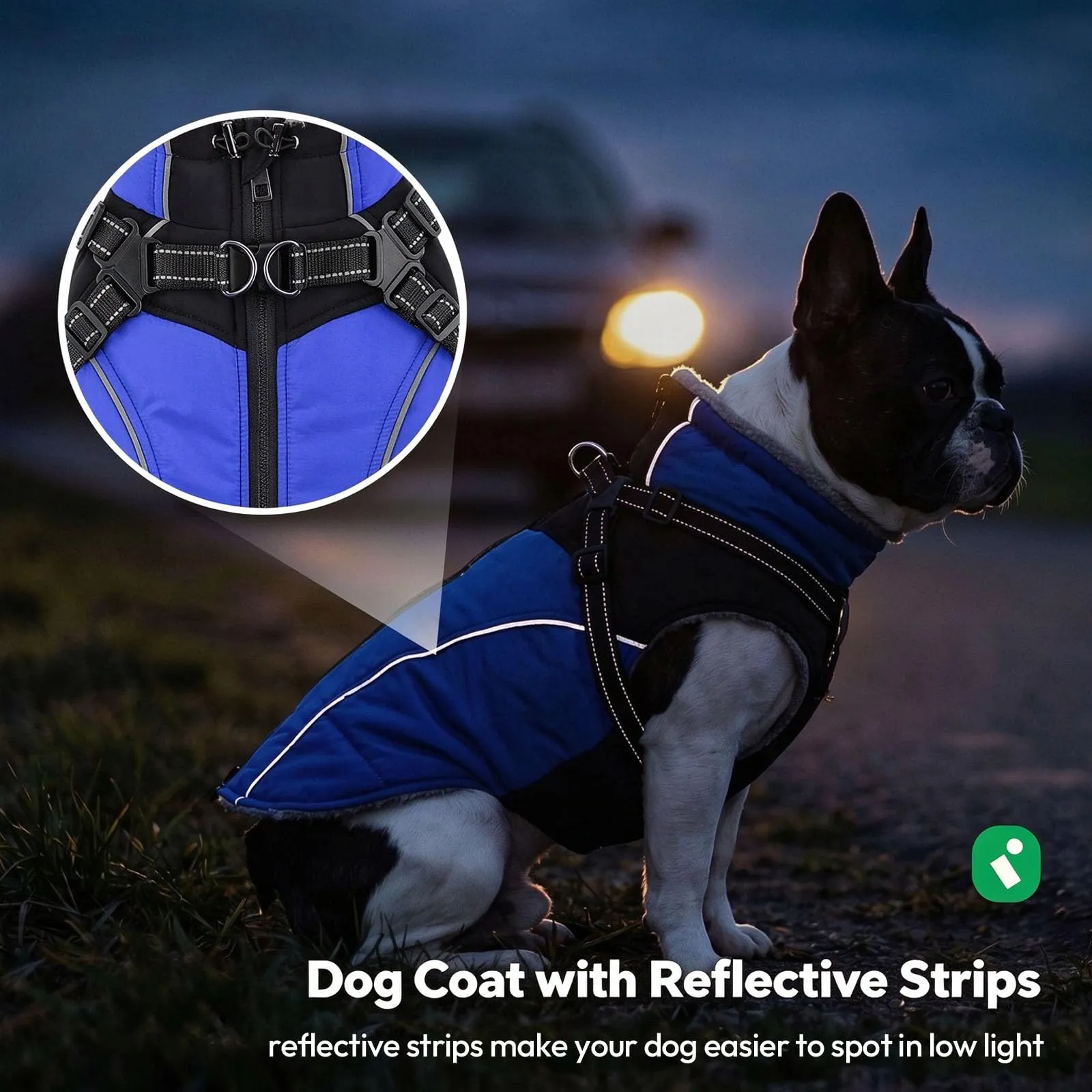 KONVINIT Cappotto Impermeabile per Cani Caldo con Imbracatura Integrata XL - immagine 5