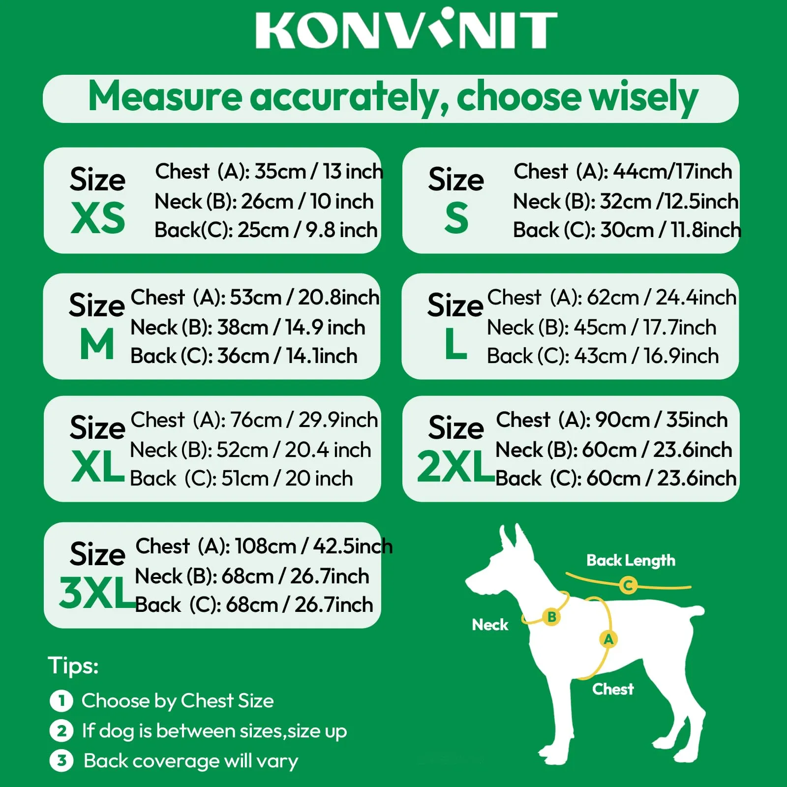 KONVINIT Cappotto per Cani Piccoli con Imbracatura - Impermeabile Inverno - immagine 4