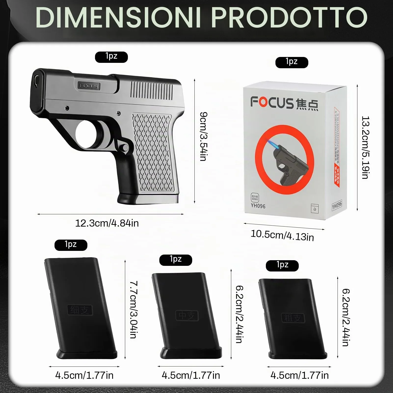 Portasigarette 2 in 1 con accendino - immagine 2