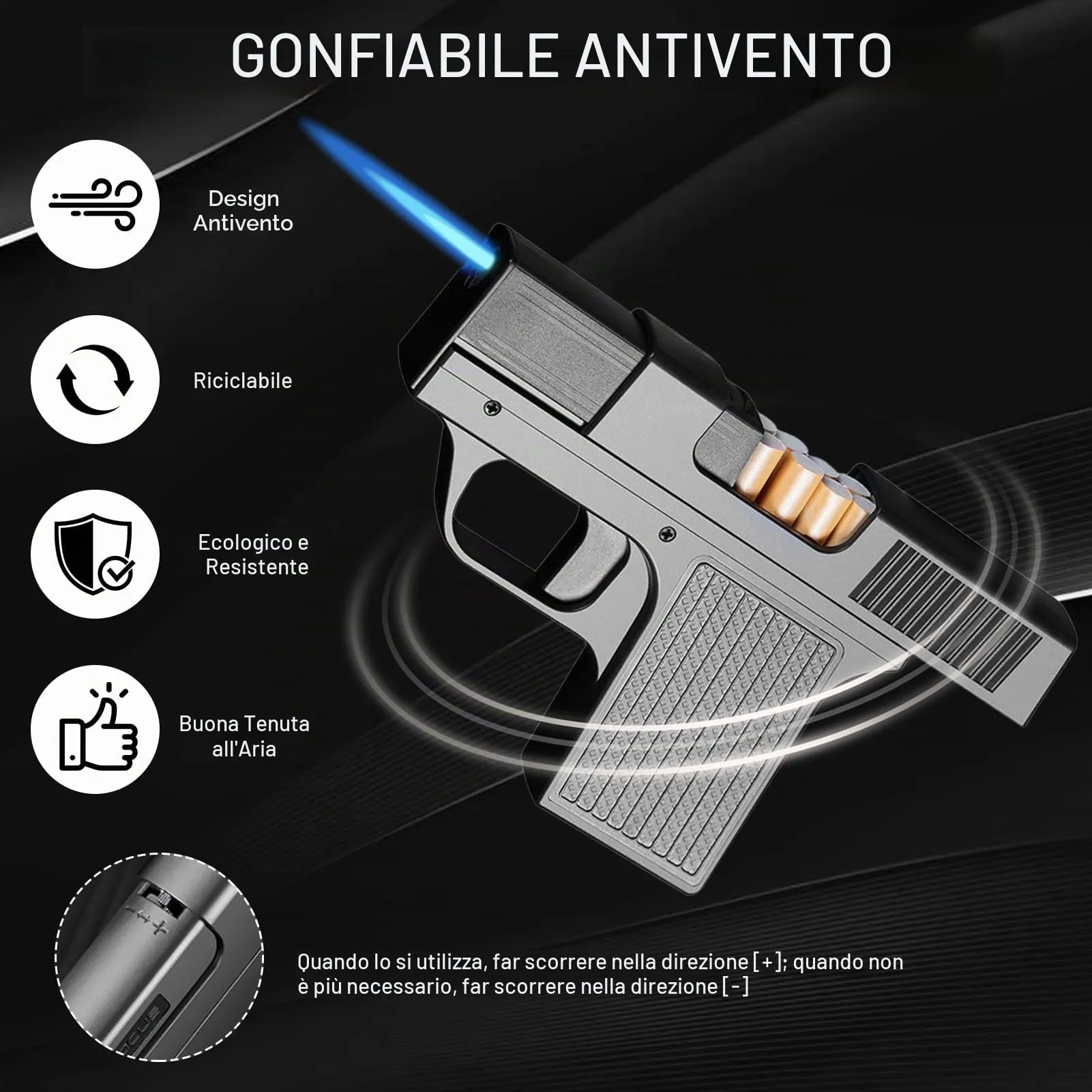 Portasigarette 2 in 1 con accendino - immagine 5
