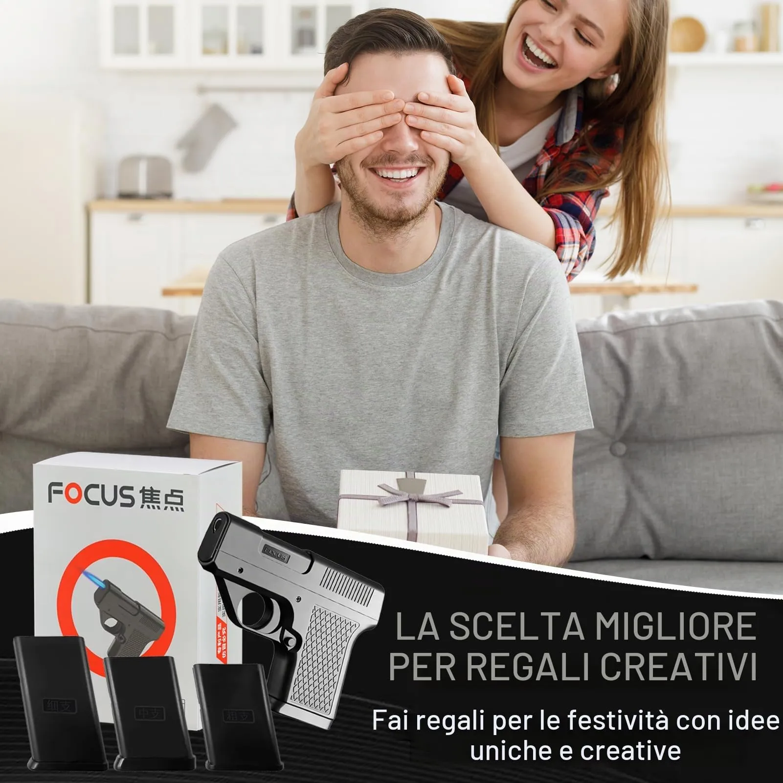 Portasigarette 2 in 1 con accendino - immagine 7