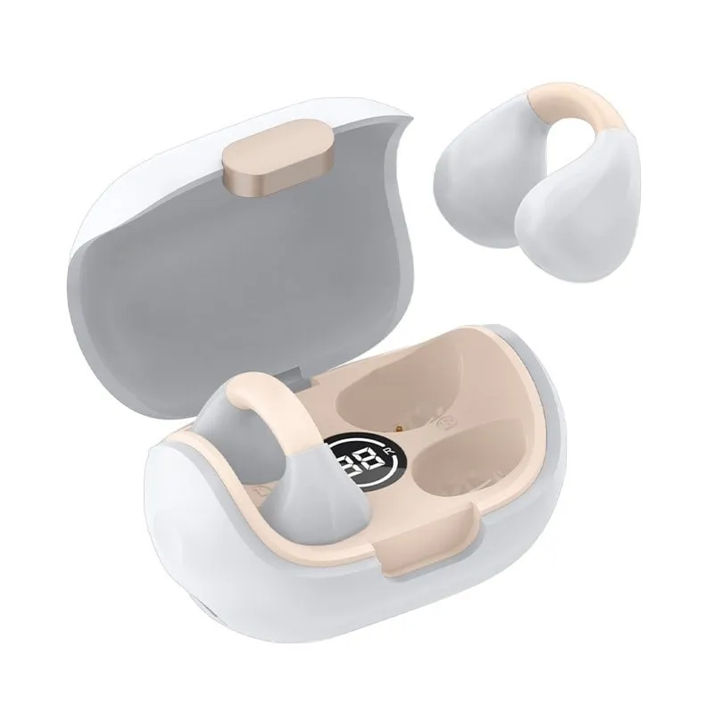 Cuffie con clip Cool Auricolari Bluetooth stereo bianchi - immagine 1