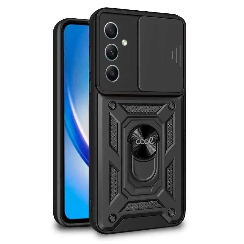 Custodia antiurto con supporto ad anello nero per Samsung A346 Galaxy A34 5G - immagine 1