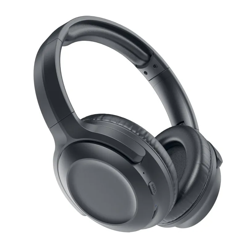Muvit For Change Anc Cuffie stereo pieghevoli con cancellazione del rumore nere - immagine 1