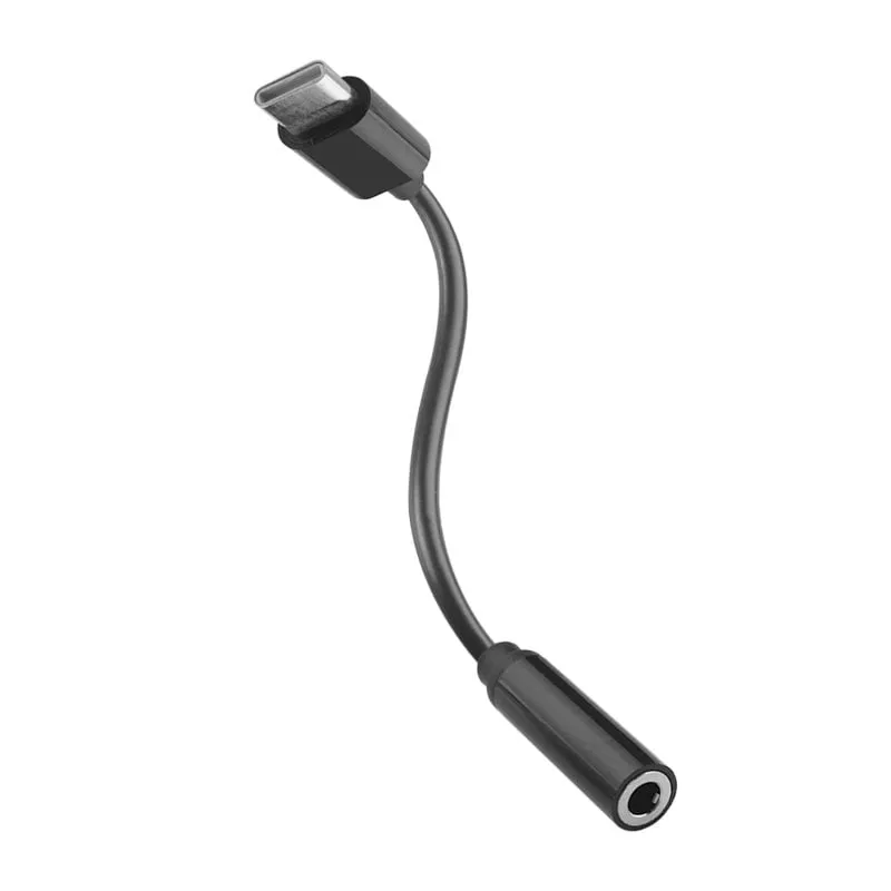 Muvit For Change Adattatore jack da USB-C a 3,5 mm nero - immagine 1