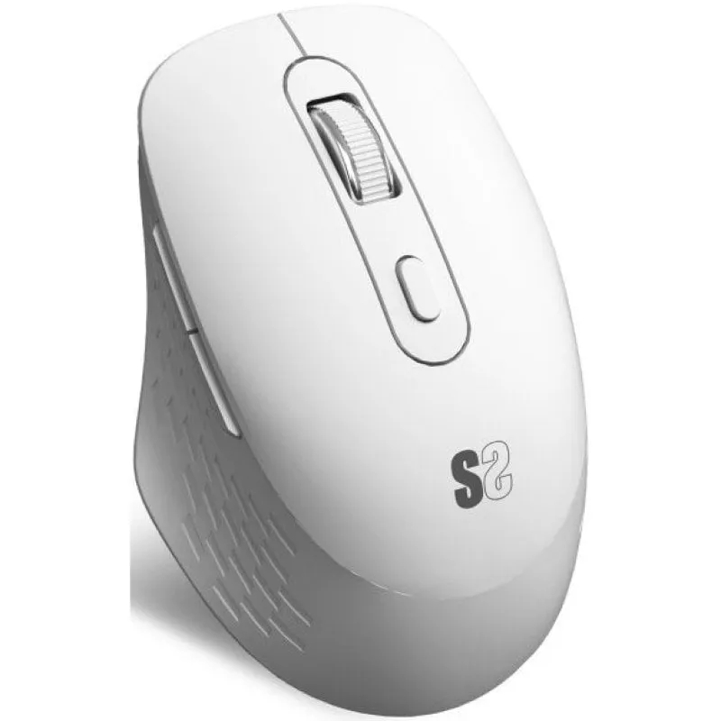 Mouse ergonomico wireless Subblim Curve Ergo Dual bianco - immagine 1