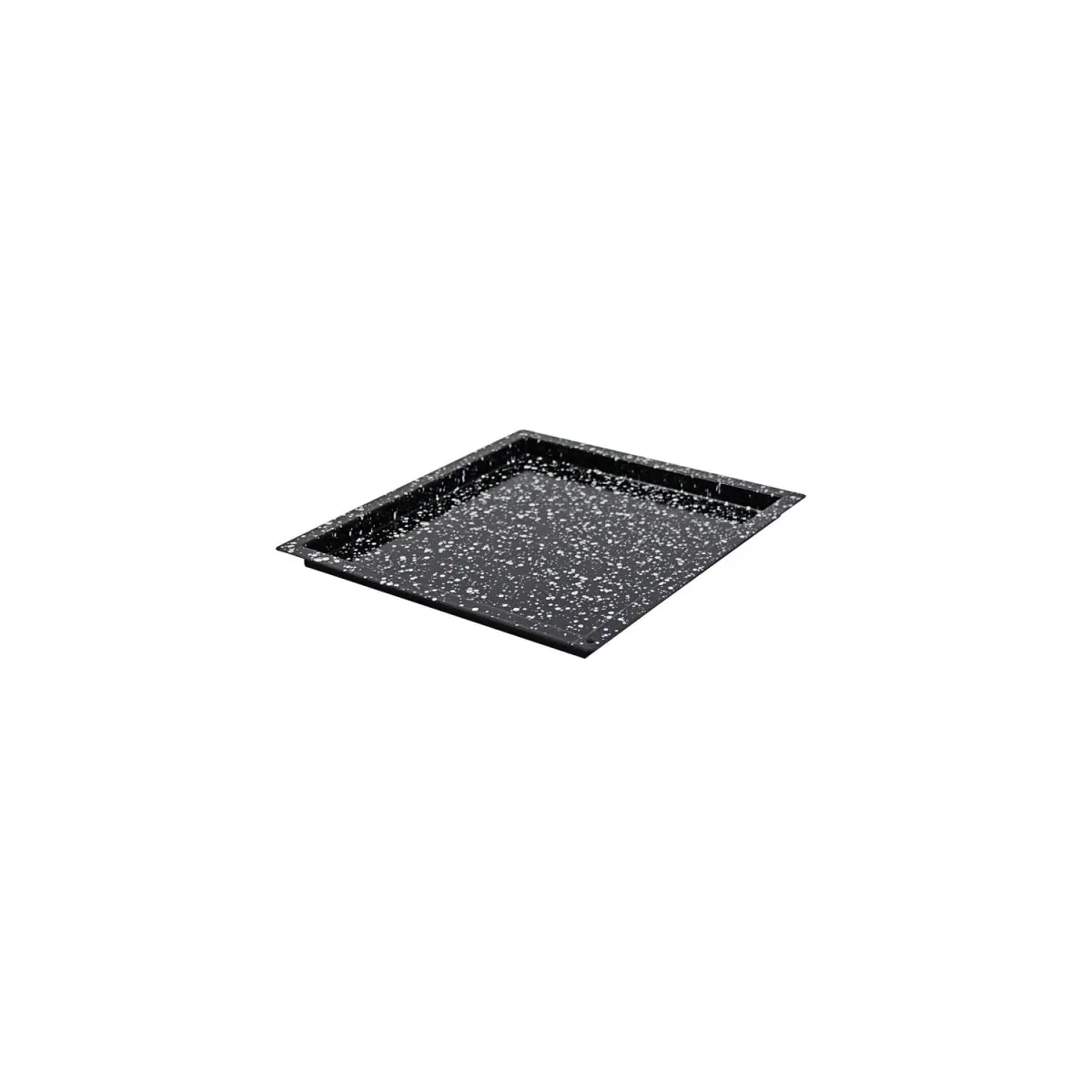 Schneider Teglia da forno gastronorm 2/3 smalto granito; GN 2/3, 35.5x32.5x2 cm (LxLxH); nero; rettangolare - immagine 1