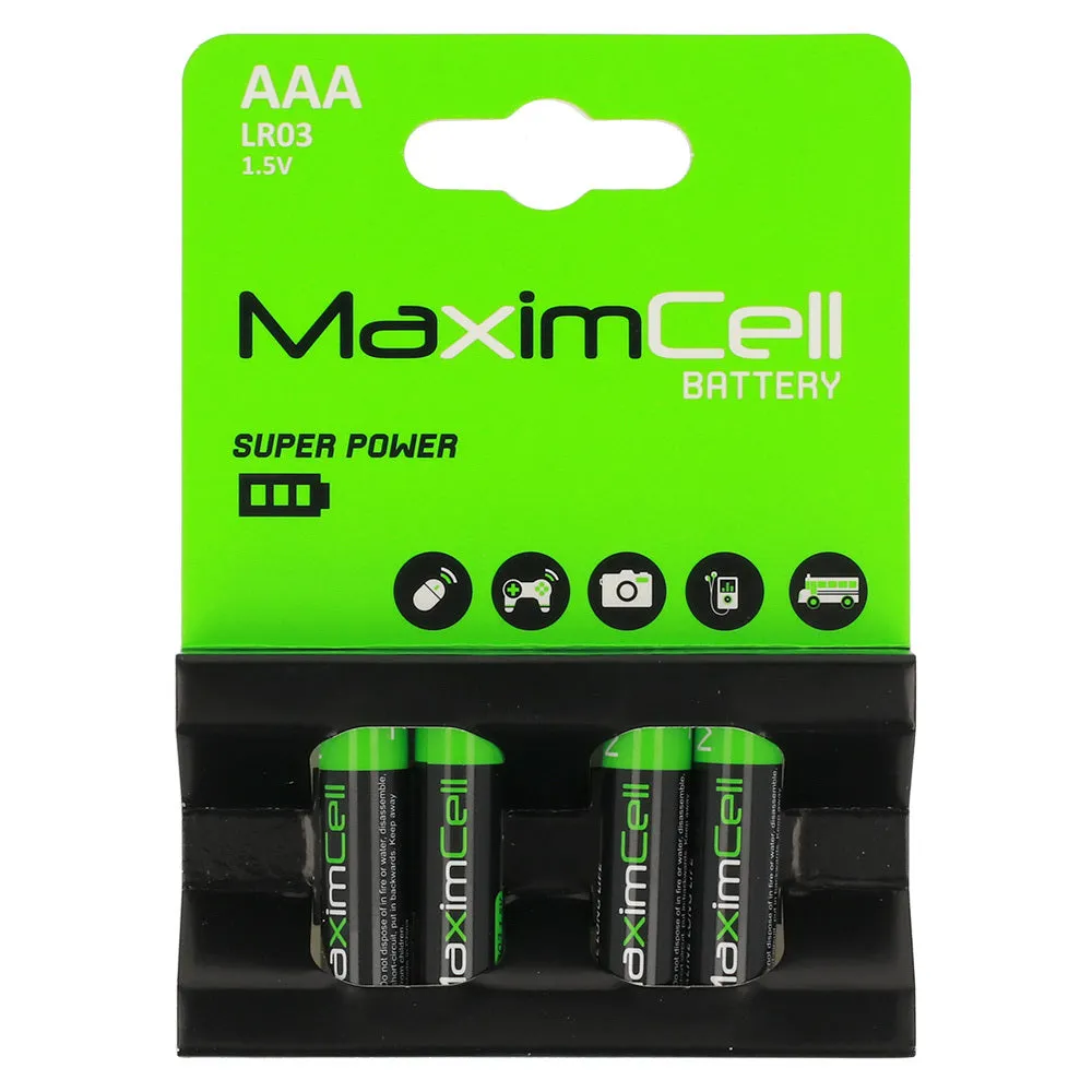 Batteria MaximCell Super Power, AAA / LR3, Set da 4 pezzi - immagine 1