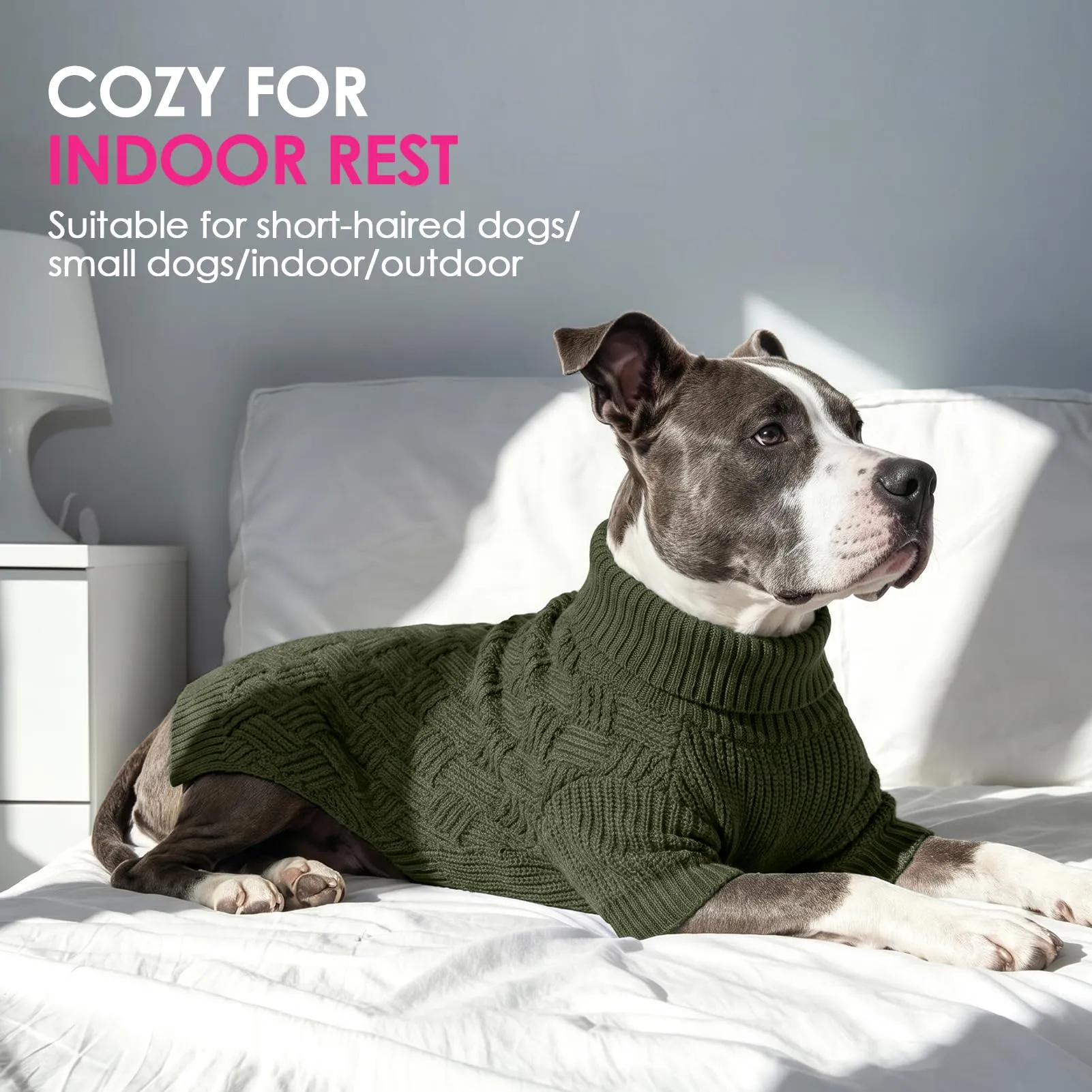 AOFITEE Maglione per cani di taglia grande, caldo maglione lavorato a - immagine 6