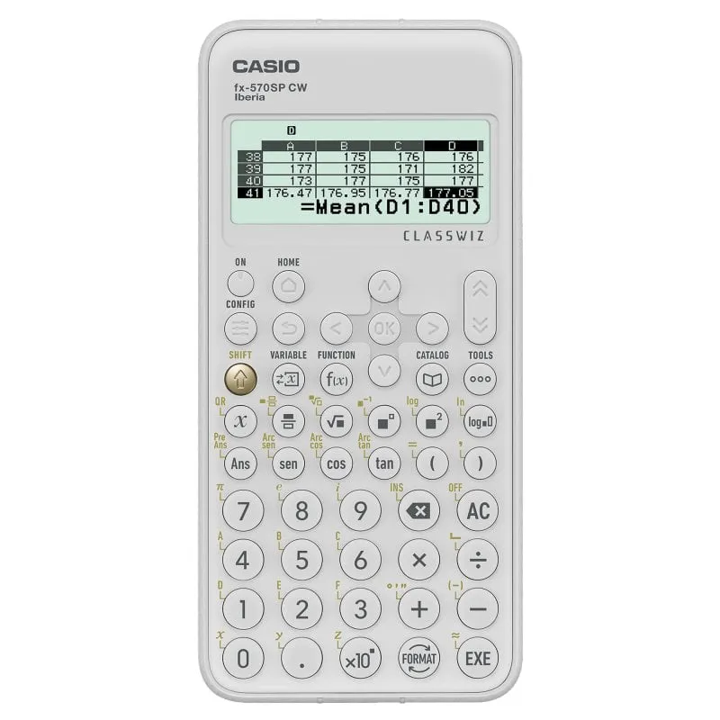 Calcolatrice Casio FX-570SPX CW tascabile scientifica bianca - immagine 1