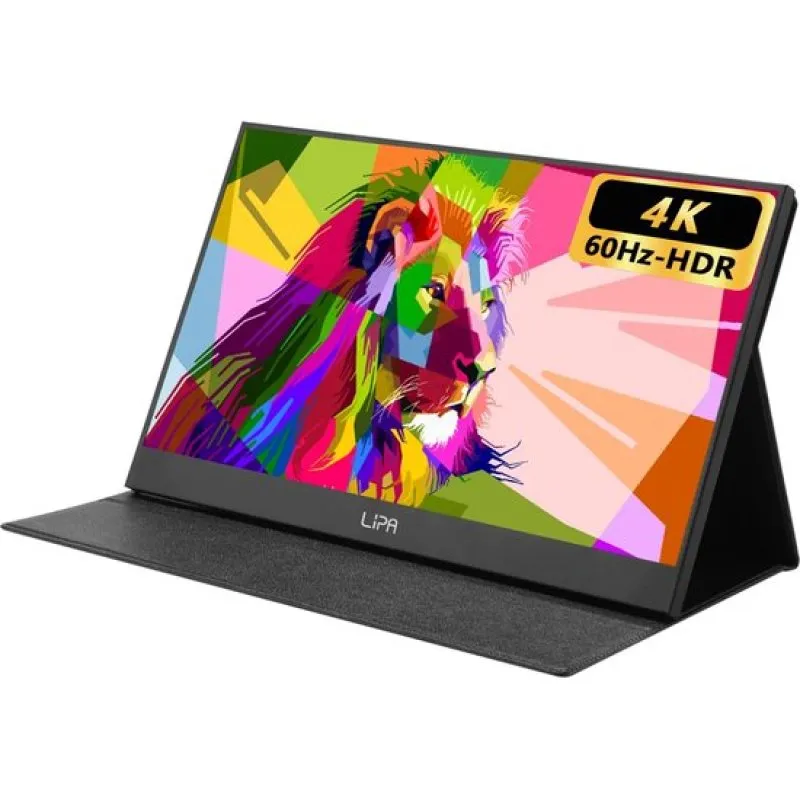 Monitor PC Lipa AX-60 15,6" UltraHD 4K 60Hz LED Portatile USB-C HDMI 4ms VESA - immagine 1