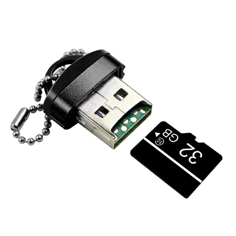 Lettore di Schede USB OEM CR01, microSD, Nero - immagine 1
