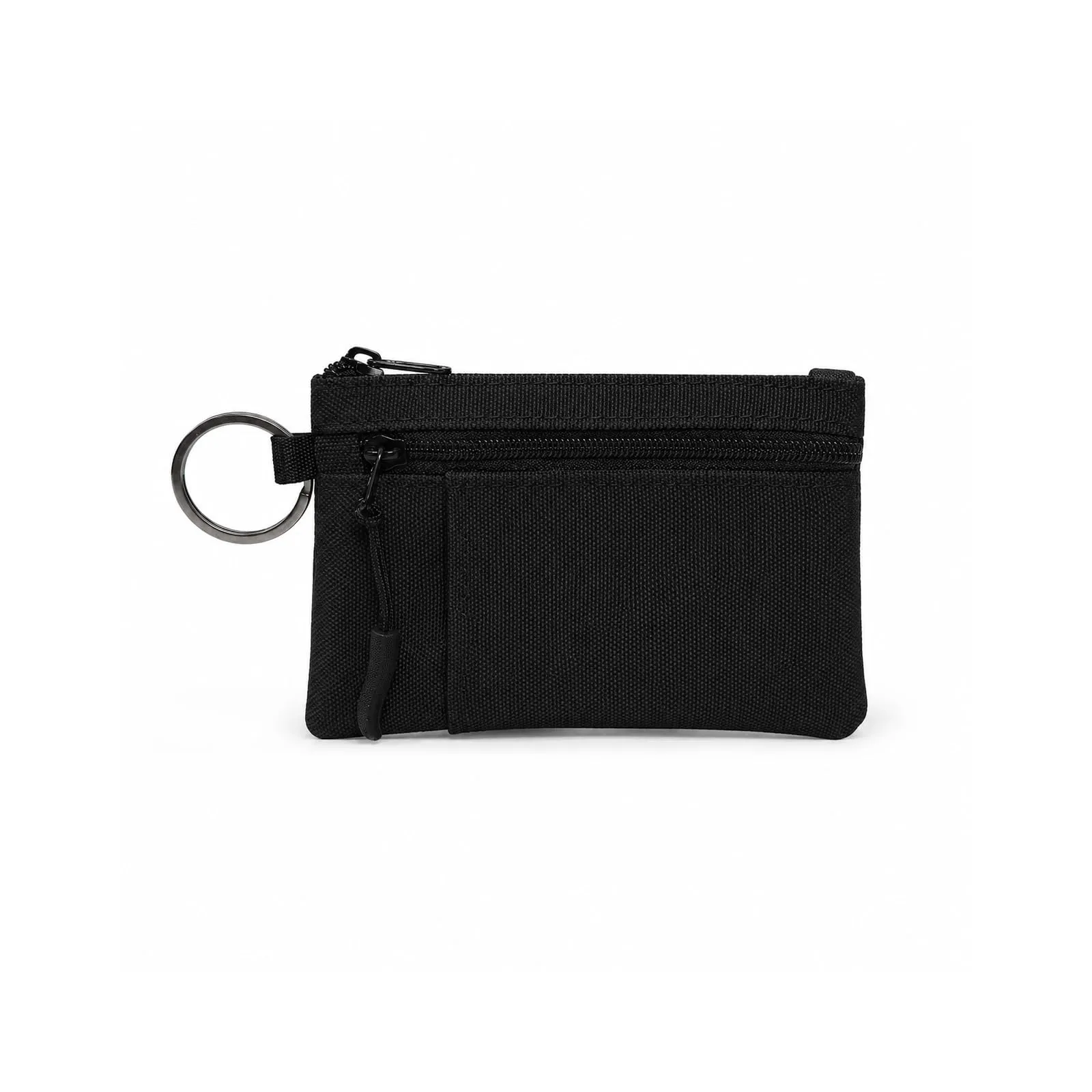 ZEMINRI Portafoglio Uomo Piccolo Slim con Zip, Portacarte Uomo Donna (Nero) - immagine 1