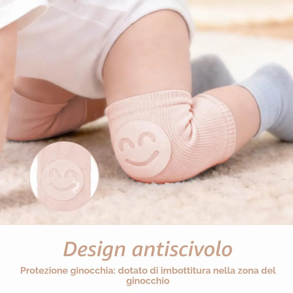 HAGOT Caschetto Primi Passi, Primi Passi Per Bambini Neonati, Protezione Anticollisione Regolabile e Traspirante, con Ginocchiere - immagine 5