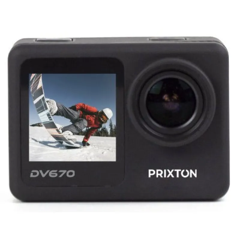Prixton DV670 Fotocamera sportiva 4K a doppio schermo - immagine 1