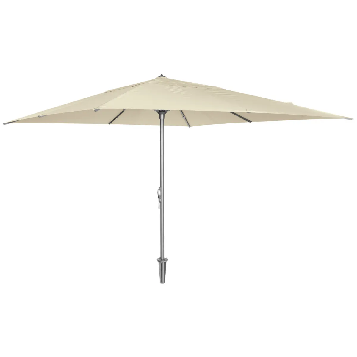 VEGA Ombrellone professionale Fiesto con innesto a terra; 400x400x300 cm (LxLxH); beige/antracite - immagine 1
