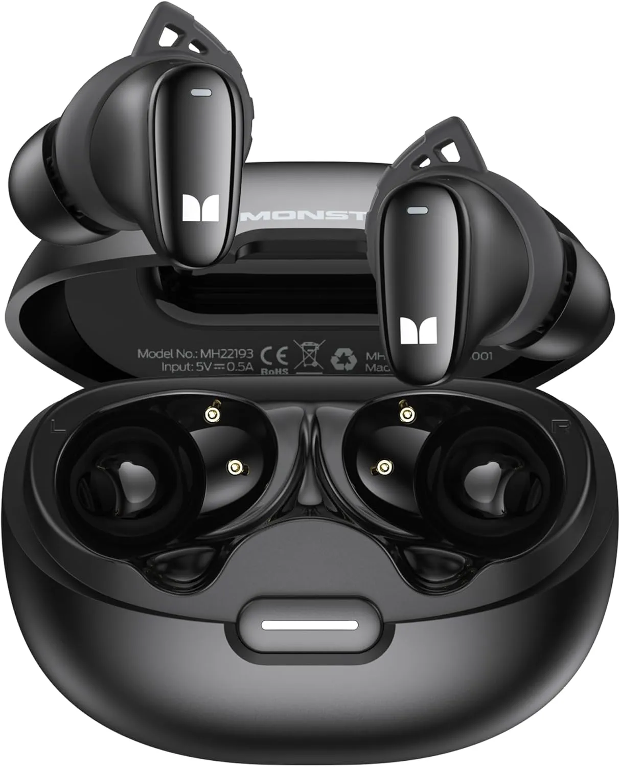 Handsfree Bluetooth Monster N-Lite 206, TWS, Nero - immagine 1