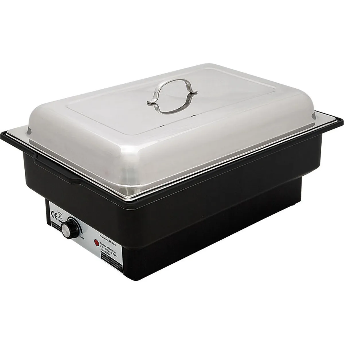 Sunnex Scaldavivande elettrico, vassoio in plastica, gastronorm 1/1; 8000 ml, 57x35x28.5 cm (LxPxH); argento/nero - immagine 1