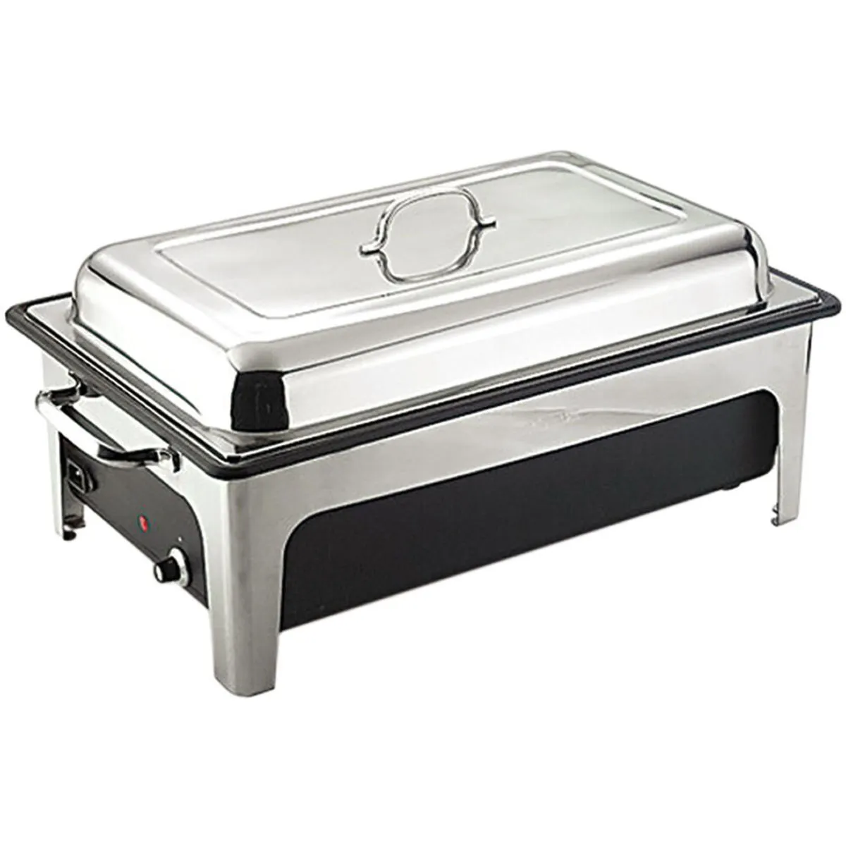 Sunnex Scaldavivande elettrico, vassoio GN 1/1 in plastica con supporto per il coperchio; 13000 ml, 62x48x30 cm (LxPxH); argento - immagine 1