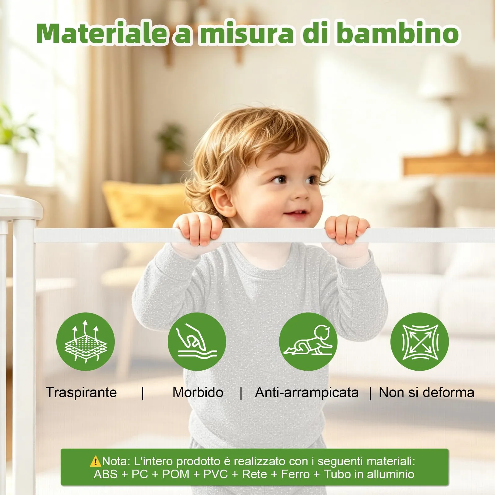 Dioxide Cancelletto di Sicurezza Retrattile per Bambini, 0-150 cm, Cancelletto di Sicurezza per Cani, Cancello Bambini Adatto per Scale, Cancello per Bambino Corridoi, Interni ed Esterni (Bianco) - immagine 3
