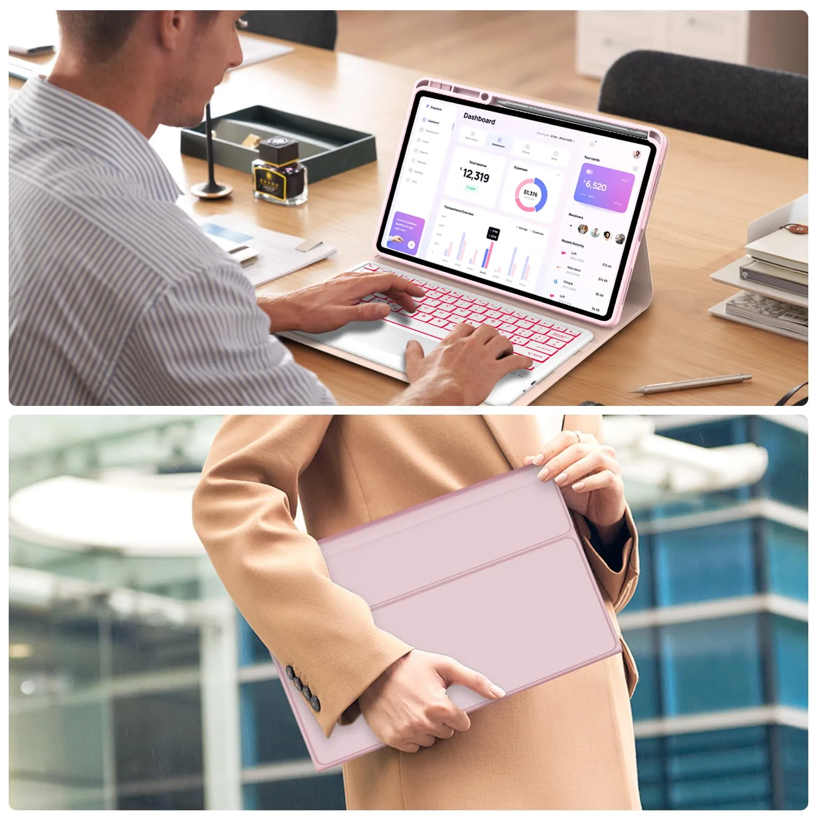 FOGARI Per Lenovo Idea Tab Pro 2025 12.7 Pollici Cover Tastiera - immagine 9