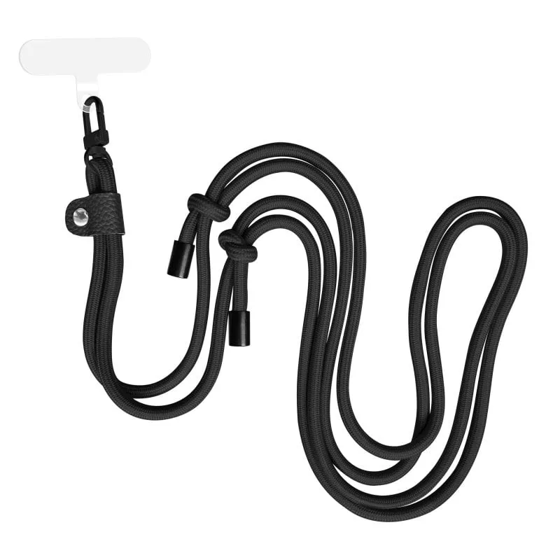 Muvit For Change Pendente Universale con Supporto Trasparente + Doppio Cordone Nero - immagine 1
