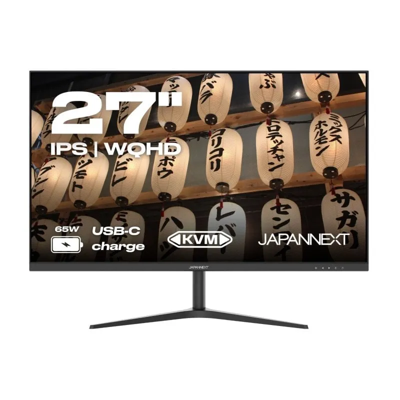 JAPANNEXT JN-IPS27WQHDR-C65W 27" LED IPS QHD 75Hz FreeSync USB-C - immagine 1
