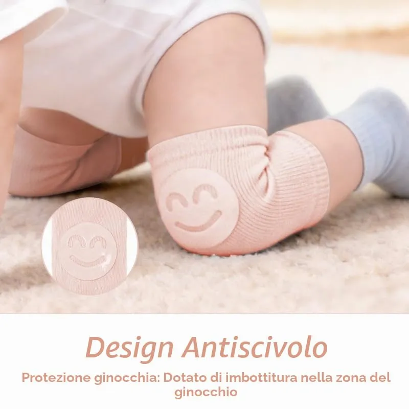 HAGOT Caschetto Primi Passi, Primi Passi Per Bambini Neonati, Protezione Anticollisione Regolabile e Traspirante, con Ginocchiere (Rosa Zoo) - immagine 5
