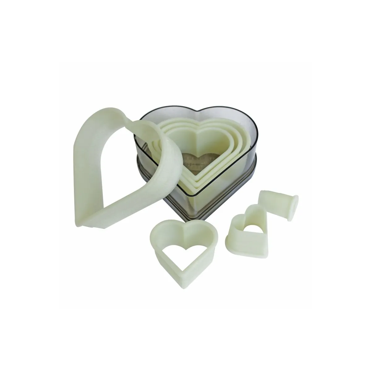 Schneider Set di stampini a forma di cuore; bianco - immagine 1