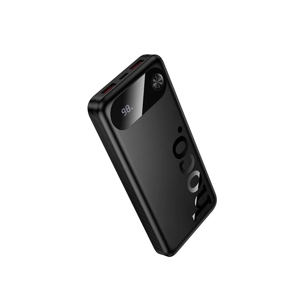 Batteria Esterna HOCO J154, 10000mAh, 22.5W, QC + PD, 1 x USB-C - 2 x USB-A, Nera - immagine 1