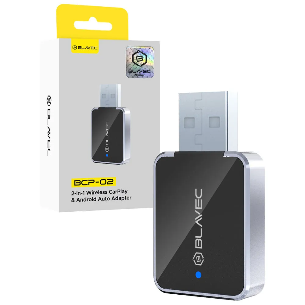 Adattatore Carplay / Android Auto Wireless Blavec BCP-02 per Apple iPhone / Serie Android - immagine 1