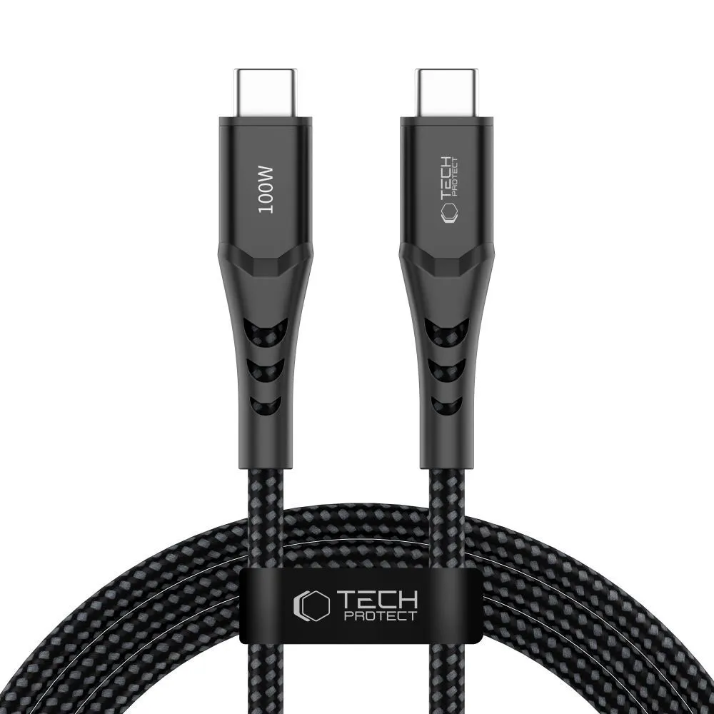 Cavo Dati e Ricarica USB-C - USB-C Tech-Protect UB11T Ultraboost, 100W, 2m, Nero - immagine 1