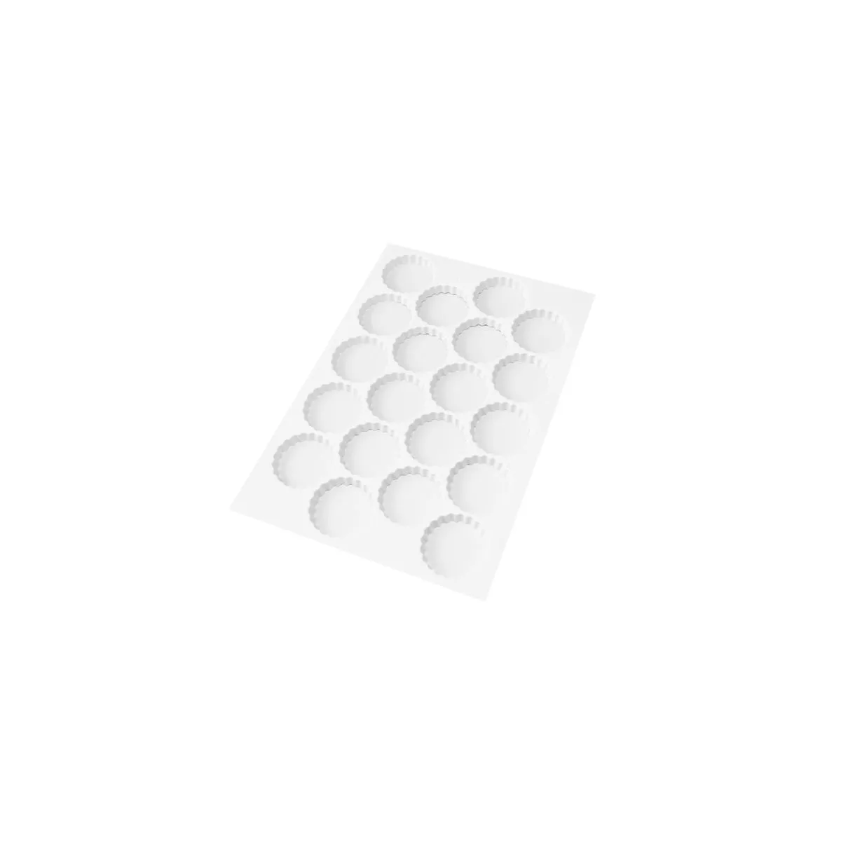 Schneider Placca pasta frolla rotondo, dentellato; 58x39x9 cm (LxLxØ); bianco - immagine 1