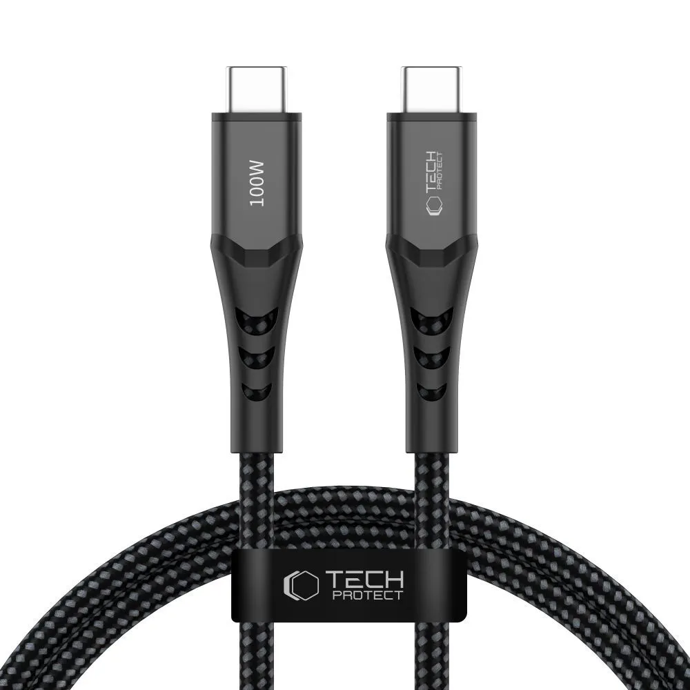 Cavo Dati e Ricarica USB-C - USB-C Tech-Protect UB11T Ultraboost, 100W, 1m, Nero - immagine 1