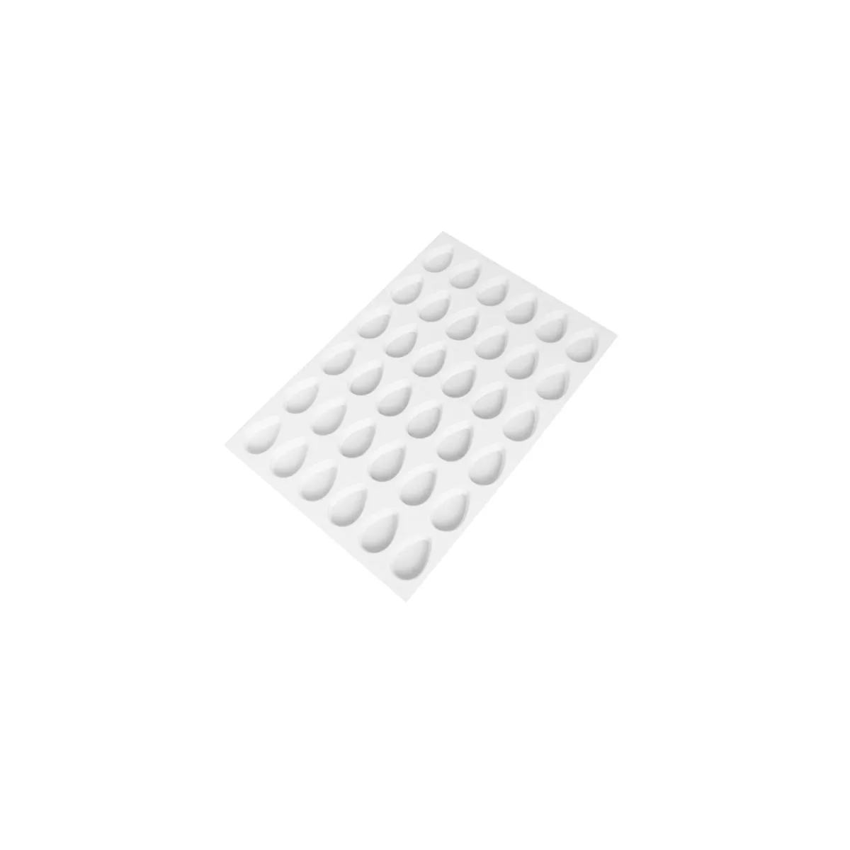 Schneider Tappetino per biscotti a goccia; 58x39x6 cm (LxLxØ); bianco - immagine 1