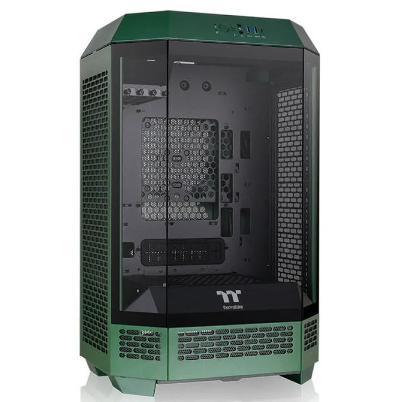 Thermaltake The Tower T300 Racing Green Atx 2xUSB 3.0 Box senza alimentatore verde - immagine 1