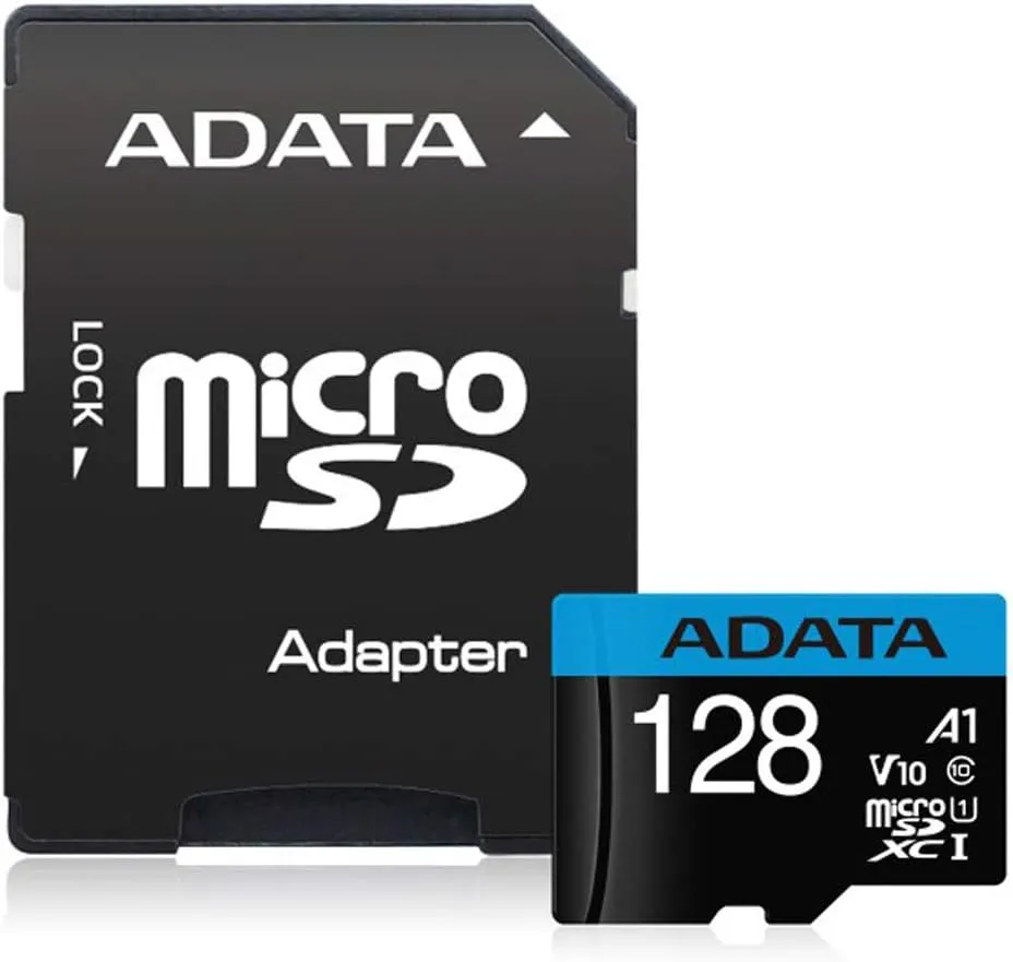 Scheda di memoria microSDXC Adata Premier, 128Gb, Classe 10 / UHS-1 U1, con adattatore AUSDX128GUICL10A1-RA1 - immagine 1