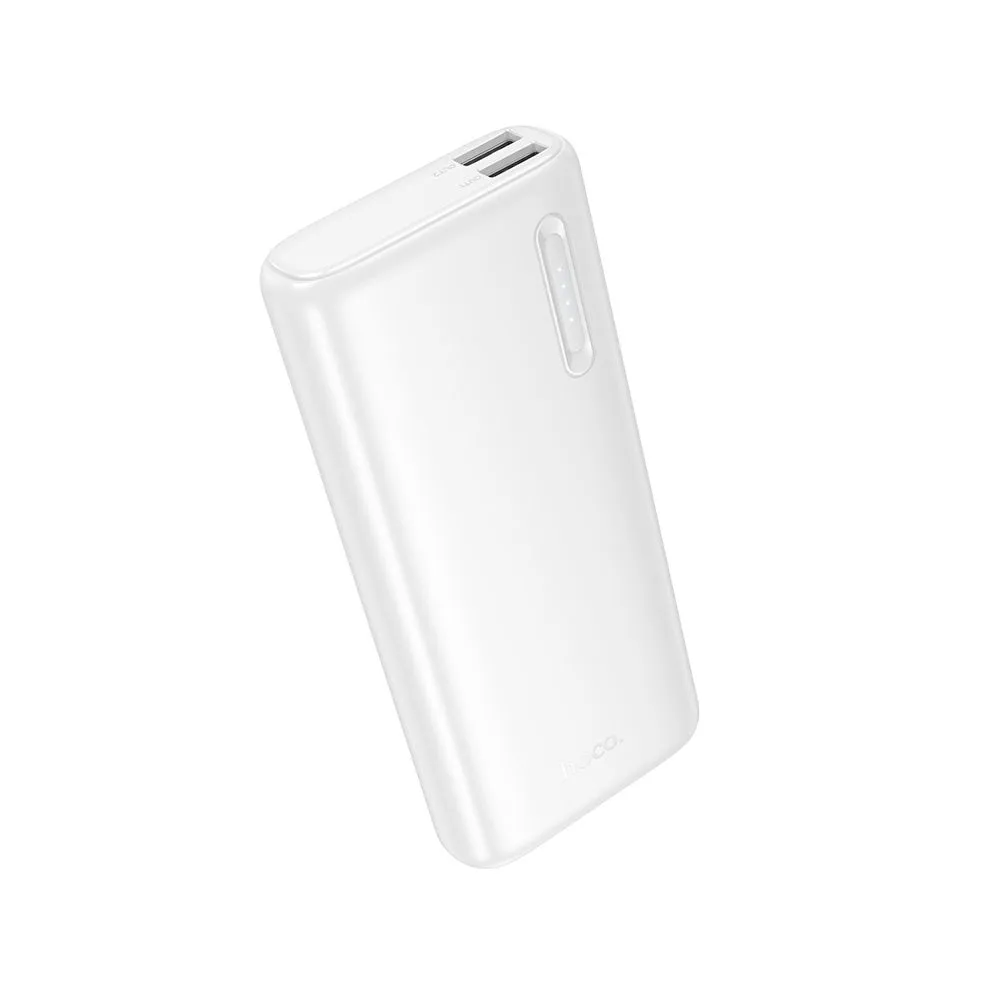 Batteria Esterna HOCO J158A, 10000mAh, 10W, 2 x USB-A, Bianca - immagine 1