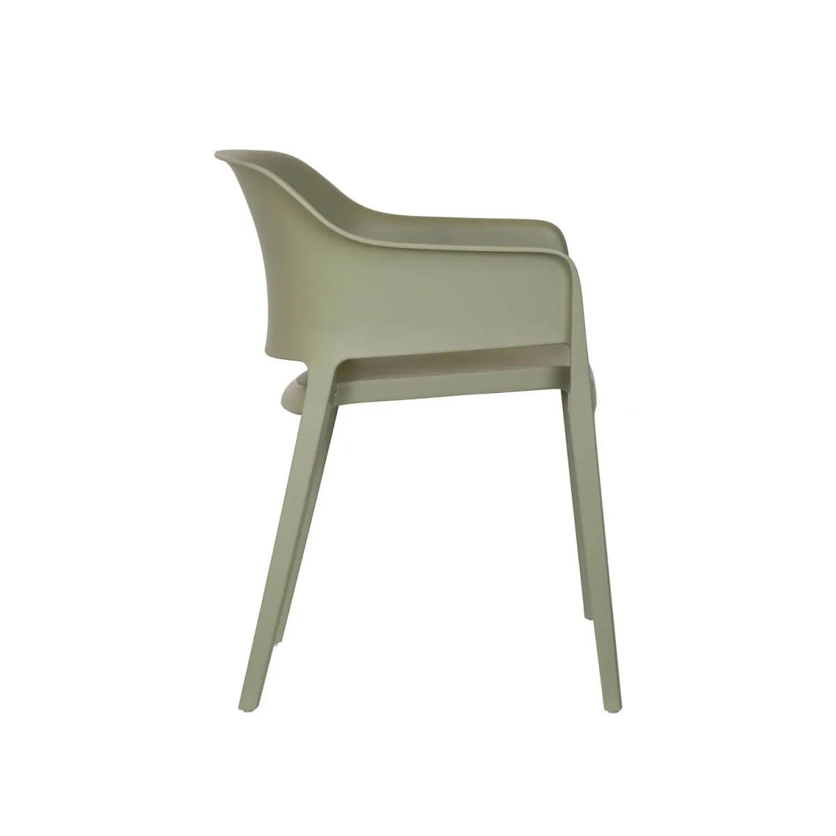 4x Barths Sedia Giethoorn con braccioli; 77.5x55x54.5 cm (LxPxH); muschio; 4 pz. / Pacco - immagine 1